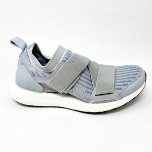 Adidas by Stella McCartney Women's Light Gray Athletic Slip-On Sneakers